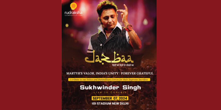 Rockstar Sukhwinder’s Live Concert Jazbaa “दिलो को दिलो से जोड़ने का”on September 7th, 2024 at  KD Jadhav Hall, Indira Gandhi Stadium in Delhi