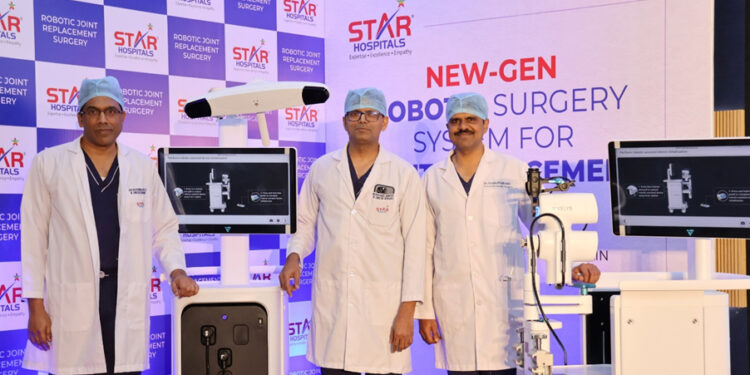 STAR Hospitals, Nanakramguda Launches New-Gen Robotic Surgery System for Joint Replacement Surgery