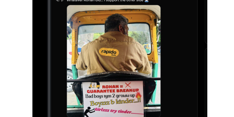 Peak Bengaluru Moment: Bengaluru Rapido Driver’s Anti-Rohan Message Breaks the Internet