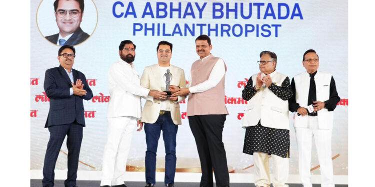 CA Abhay Bhutada Receives Philanthropist of the Year Award 2026 for His Transformative Social Efforts