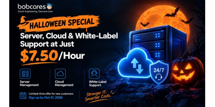 Bobcares Announces Halloween Special: Server, Cloud, and White-Label Support at Just $7.50/Hour
